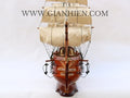 Modellsegelschiff 12 Apostles 38 x 10 x H. 48 cm