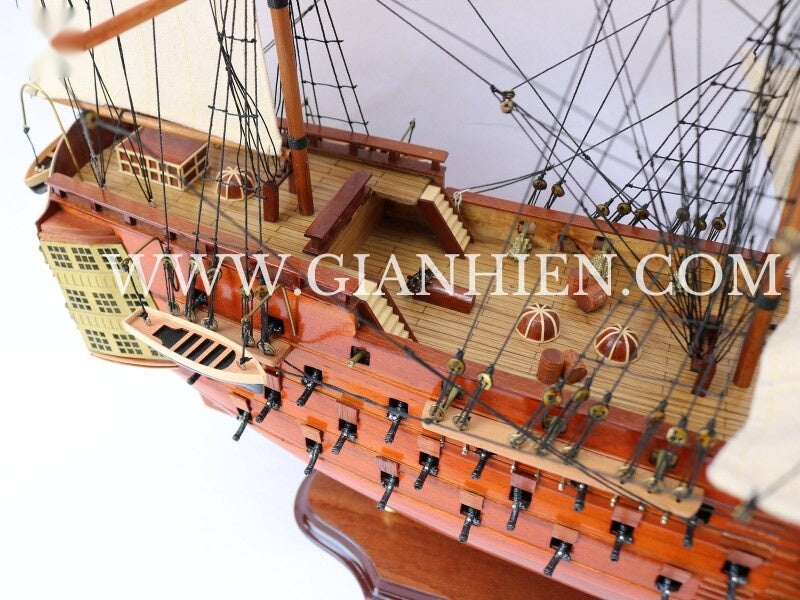 Modellsegelschiff 12 Apostles 38 x 10 x H. 48 cm