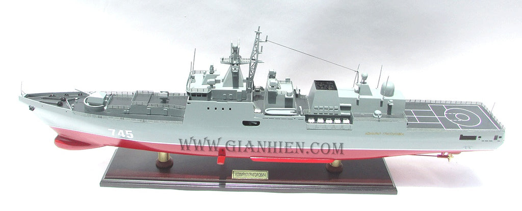 Modell-Kriegsschiff Admiral Grigorovich 80 x 11 x H. 26 cm