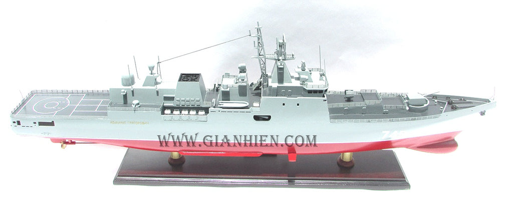 Modell-Kriegsschiff Admiral Grigorovich 80 x 11 x H. 26 cm