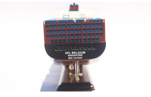 Modell-Frachtschiff APL CONTAINER SHIP (American President Lines) 70 x 9 x H. 20 cm