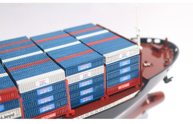 Modell-Frachtschiff APL CONTAINER SHIP (American President Lines) 70 x 9 x H. 20 cm