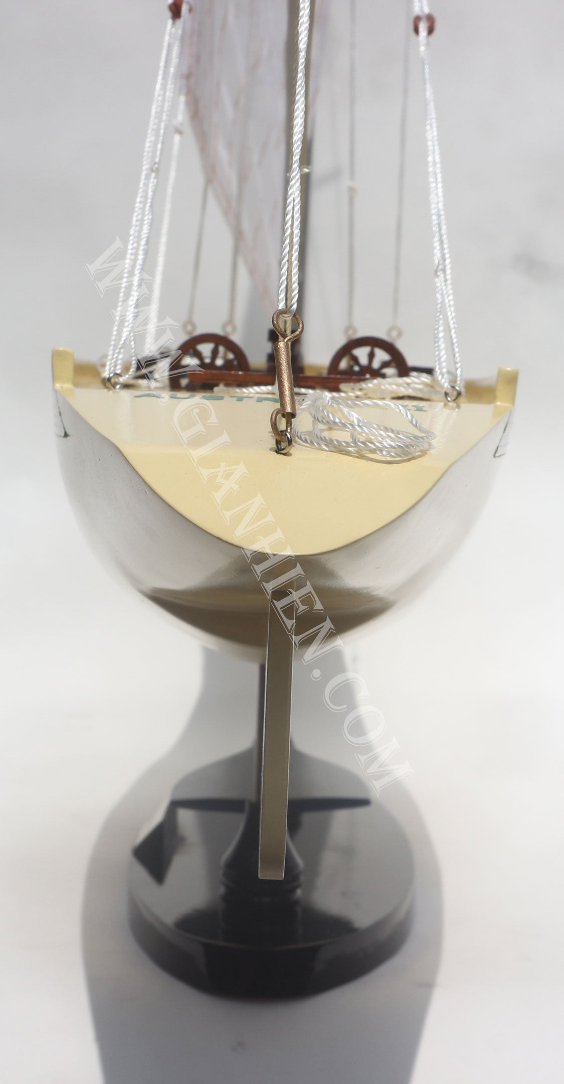 Model Sailing Boat Australia II 70 x 13 x H. 97 cm