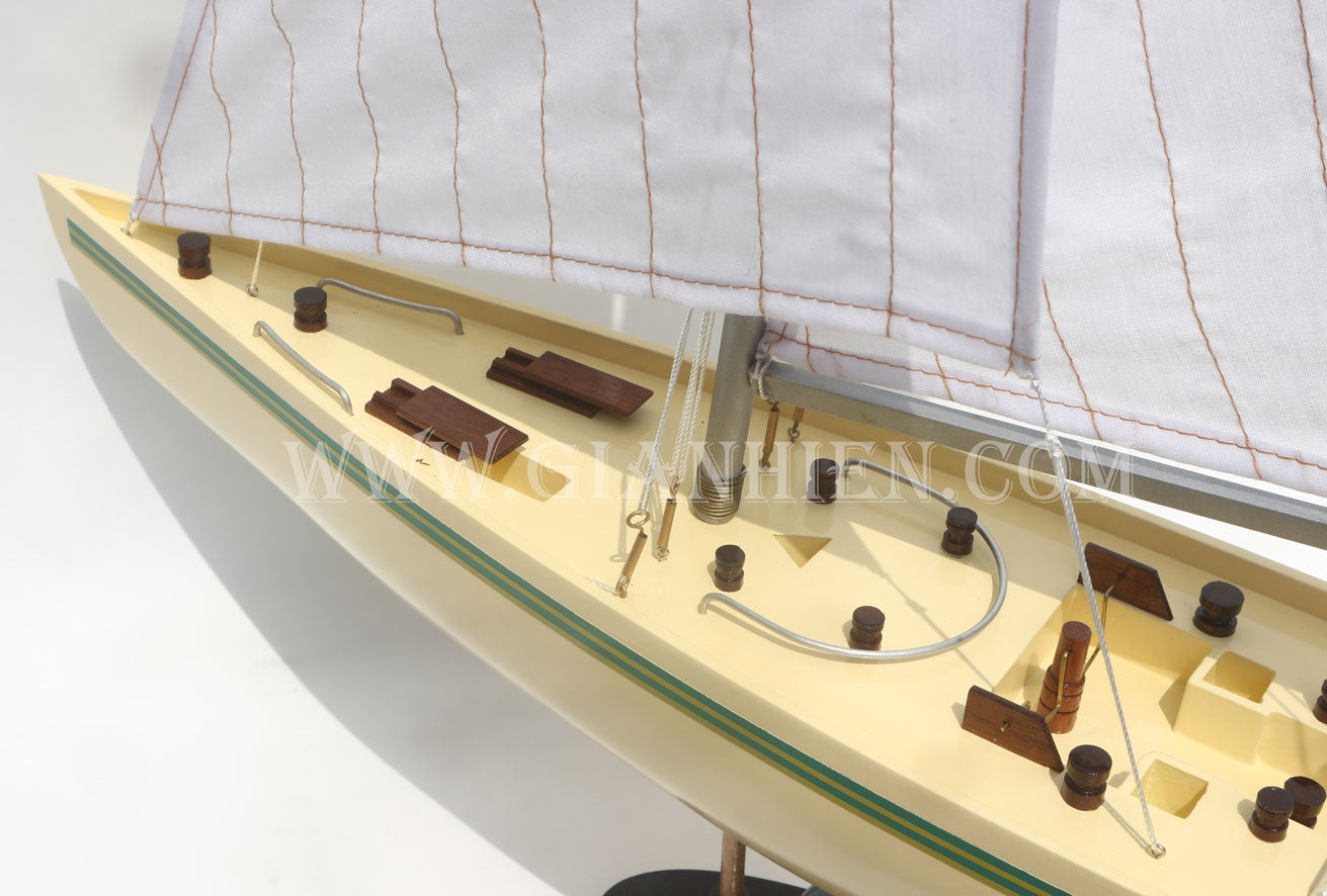 Model Sailing Boat Australia II 70 x 13 x H. 97 cm