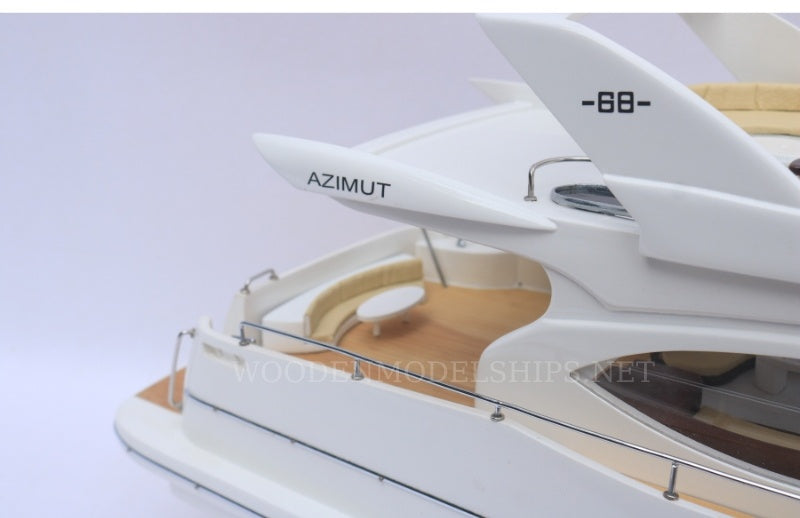 Model Yacht Azimut 68 90 x 23 x H. 36 cm