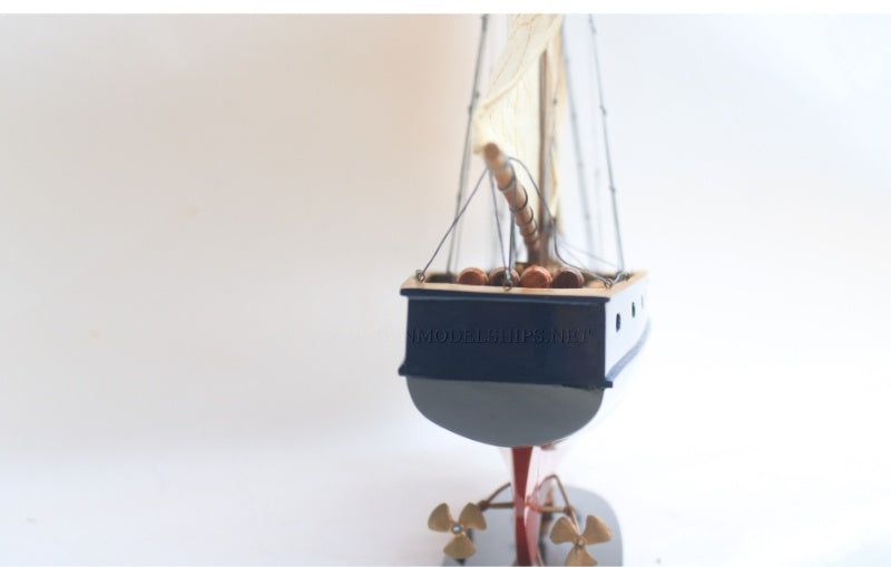 Model Sailing Boat Bluenose II Painted 60 x 13 x H. 60 cm