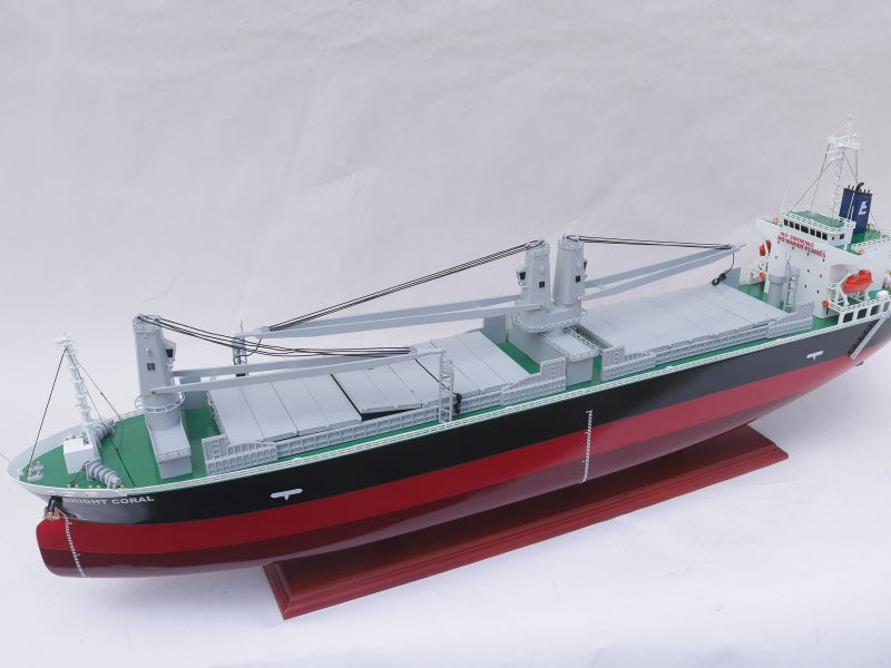 Model Cargo Ship Bright Coral 100 x 15 x H. 40 cm