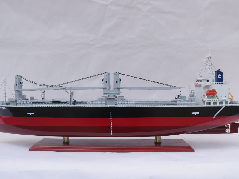 Model Cargo Ship Bright Coral 100 x 15 x H. 40 cm