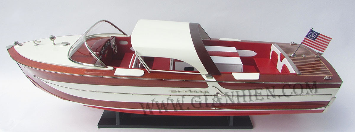 Model Speed Boat Century Coronado 1958 83 x 25 x H. 26 cm
