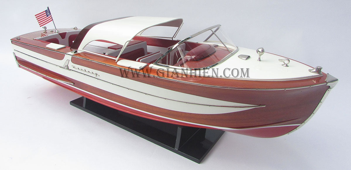 Model Speed Boat Century Coronado 1958 83 x 25 x H. 26 cm