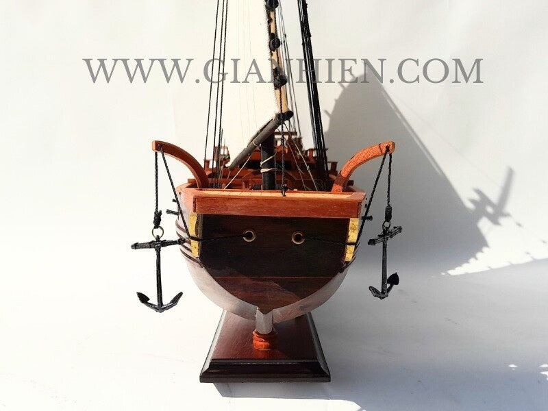 Modellsegelschiff CHINESE JUNK (dark wood) 70 x 18 x H. 62 cm