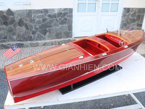 Modell-Speedboot Chris Craft Barrel BACK 1940 83 x 28 x H. 26 cm