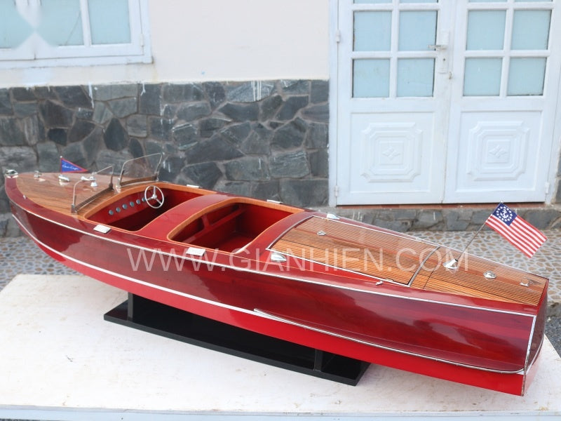 Modell-Speedboot Chris Craft Barrel BACK 1940 83 x 28 x H. 26 cm
