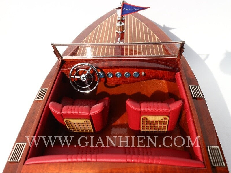 Modell-Speedboot Chris Craft Runabout 62 x 18 x H. 20 cm