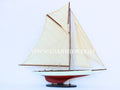 Model Sailing Boat Columbia Painted 60 x 10 x H. 80 cm