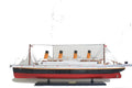Model Ocean Liner RMS Titanic Painted 100 x 11 x H. 34 cm