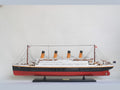 Model Ocean Liner RMS Titanic Painted 100 x 11 x H. 34 cm