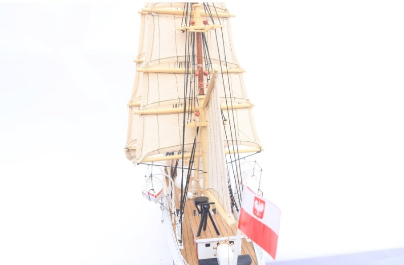 Modellsegelschiff Dar Pomorza 68 x 23 x H. 52 cm