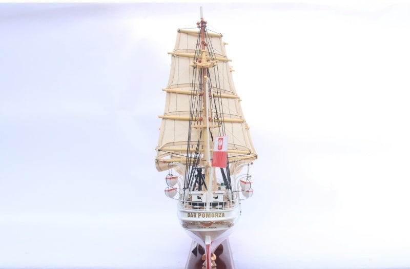 Modellsegelschiff Dar Pomorza 68 x 23 x H. 52 cm