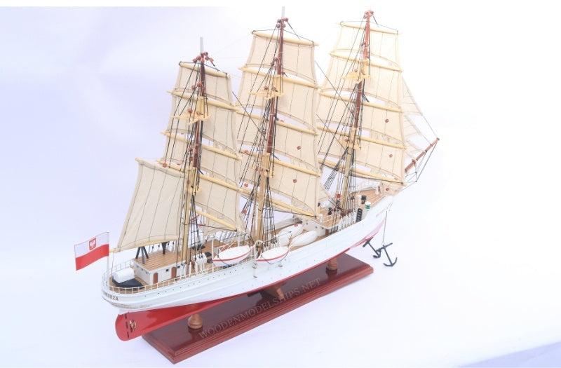 Modellsegelschiff Dar Pomorza 68 x 23 x H. 52 cm