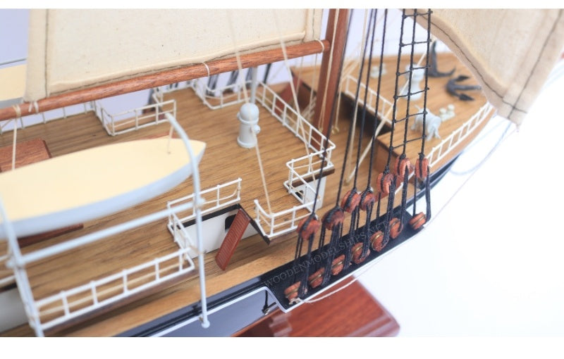 Model Tall Ship Endurance (natural/ Black) 65 x 14 x H. 64 cm