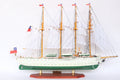 Modellsegelschiff Esmeralda 80 x 13 x H. 58 cm
