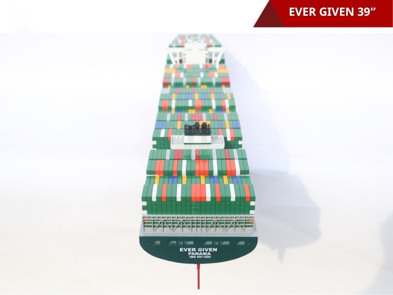 Model Cargo Ship EVER Given 100 x 15 x H. 26 cm