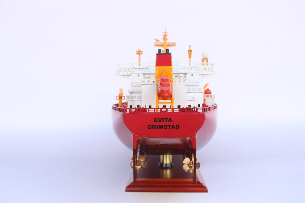 Model Cargo Ship Evita OIL Tanker 113 x 20 x H. 29 cm