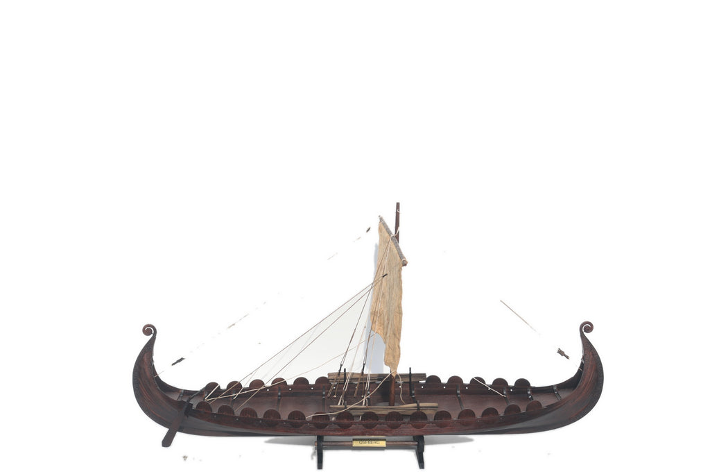 Modell-Wikingerschiff Oseberg Viking Clinker Hull 87 x 21 x H. 46 cm