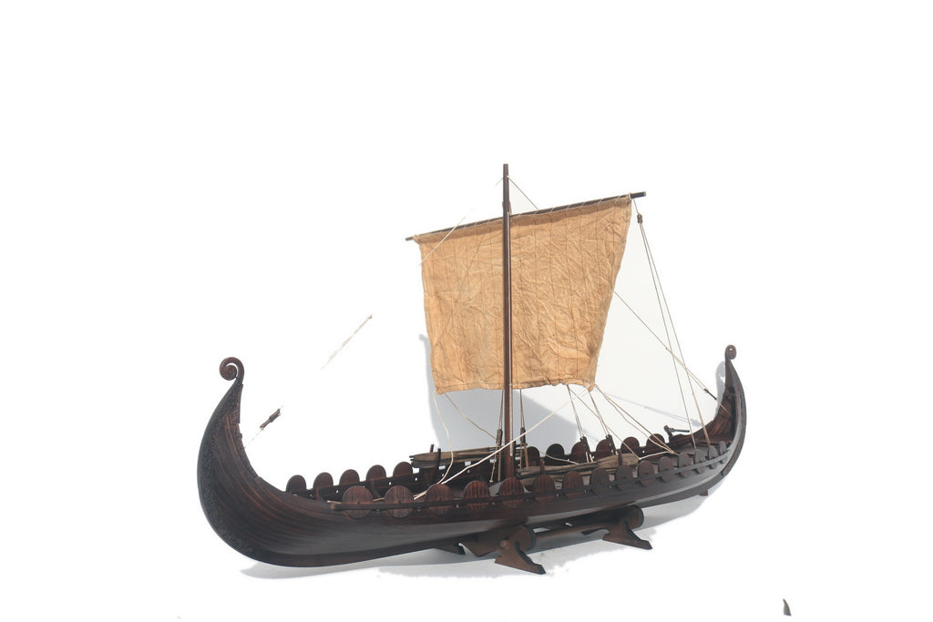 Modell-Wikingerschiff Oseberg Viking Clinker Hull 87 x 21 x H. 46 cm