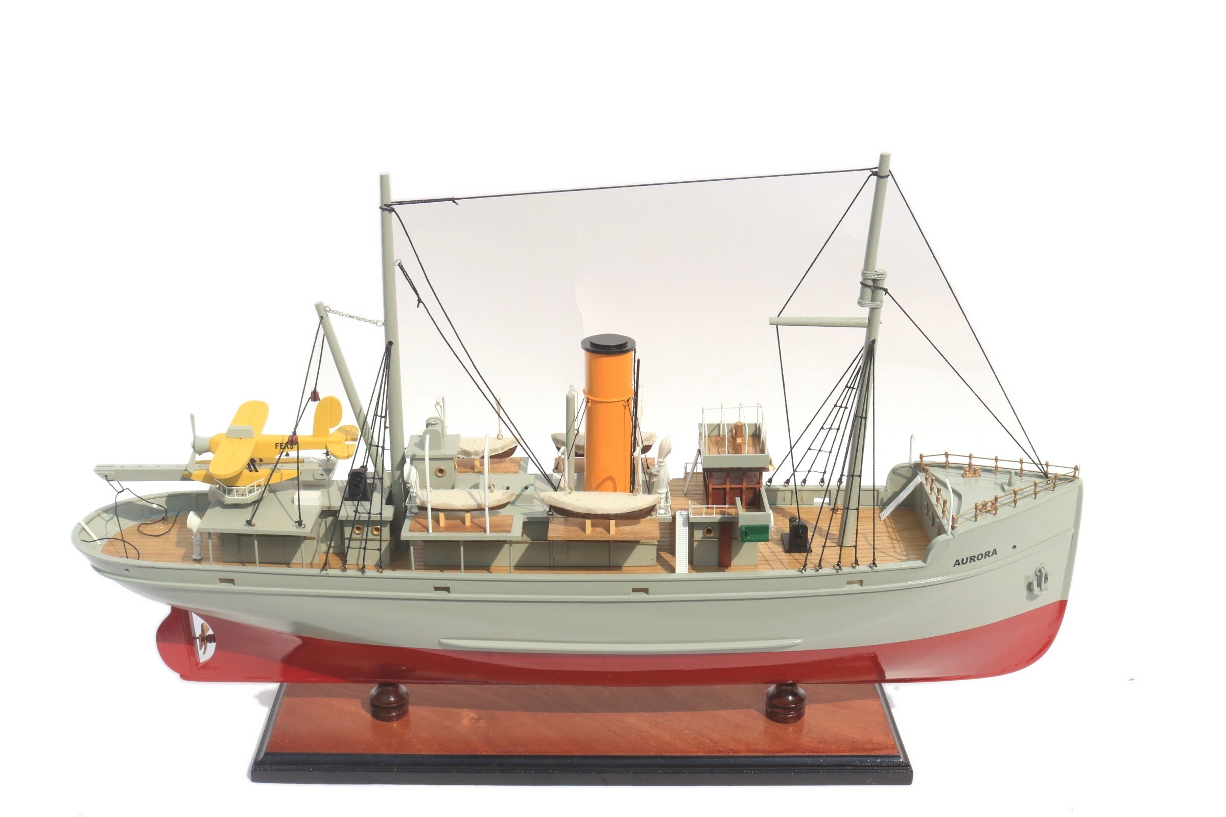 Modell-Fischerboot Aurora 60 x 11 x H. 36 cm