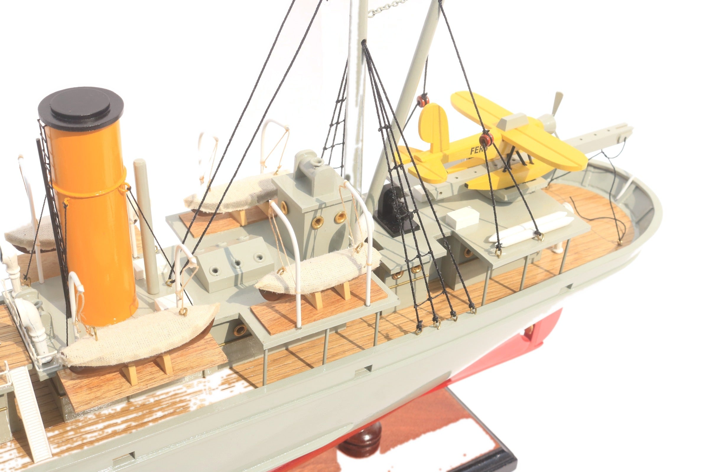 Modell-Fischerboot Aurora 60 x 11 x H. 36 cm