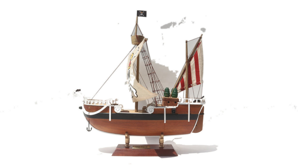 Modell-Fischerboot One Piece 40 x 13 x H. 44 cm