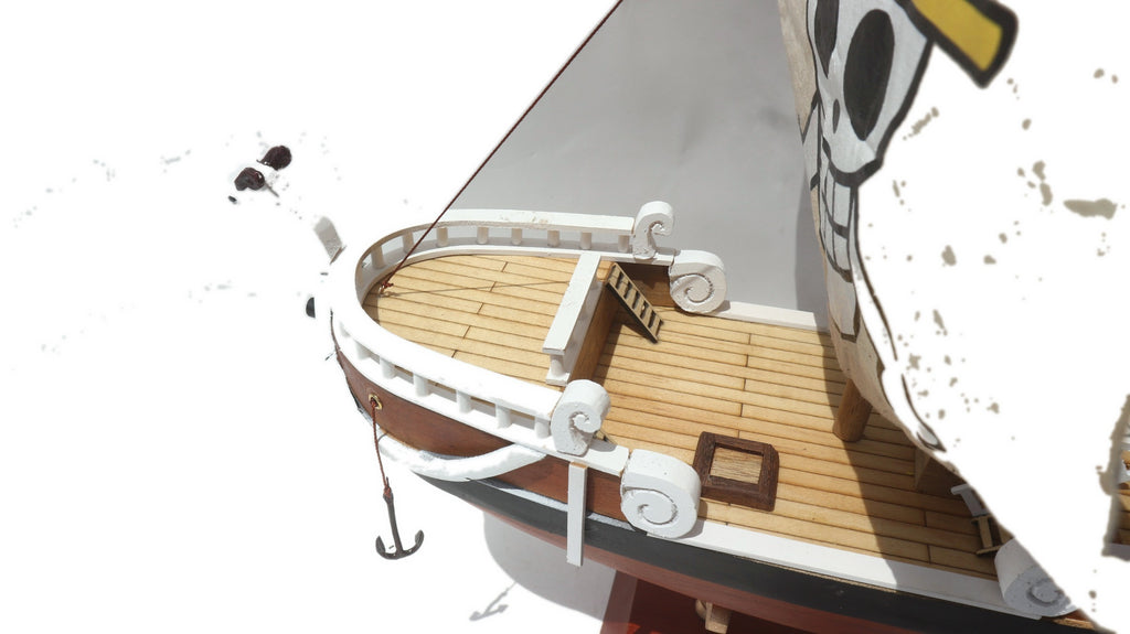 Modell-Fischerboot One Piece 40 x 13 x H. 44 cm