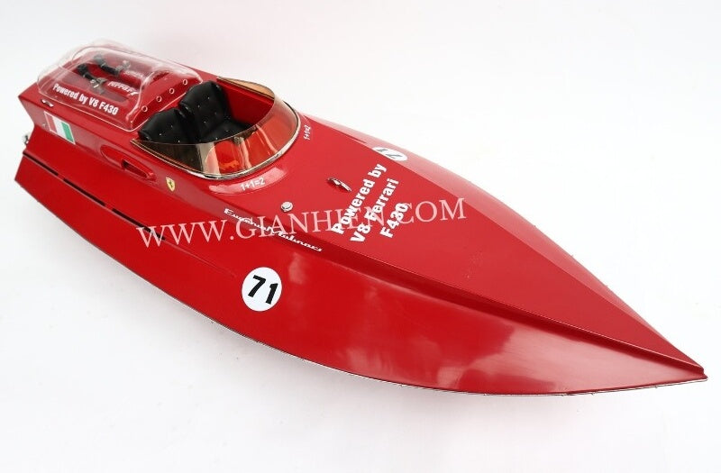 Model Speed Boat Ferrari F430 71 x 21 x H. 18 cm