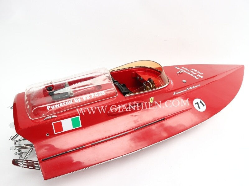 Model Speed Boat Ferrari F430 92 x 30 x H. 22 cm
