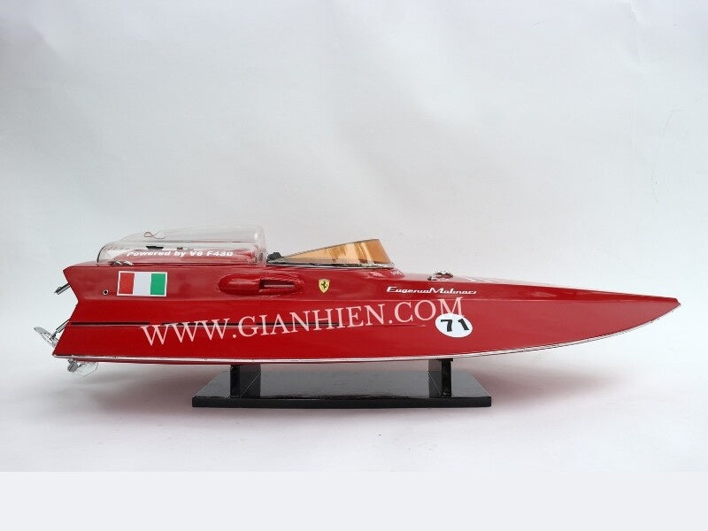 Model Speed Boat Ferrari F430 92 x 30 x H. 22 cm