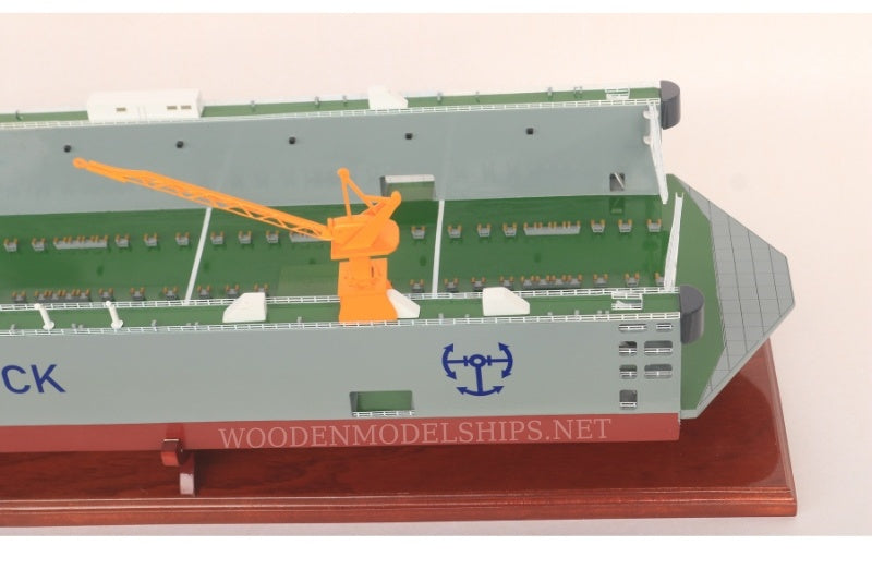 Model Cargo Ship Floating DOCK Trabzon Shipyard Green 105 x 22 x H. 21 cm (TK1203P)