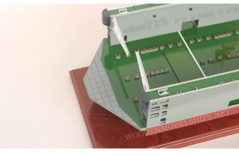 Model Cargo Ship Floating DOCK Trabzon Shipyard Green 105 x 22 x H. 21 cm (TK1203P)
