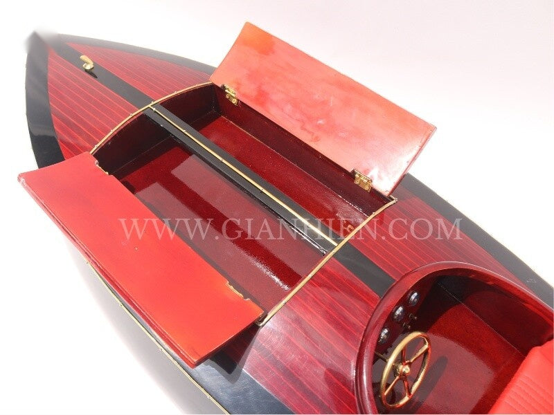 Model Speed Boat FLYER racing hydroplane 1936 90 x 27 x H. 21 cm