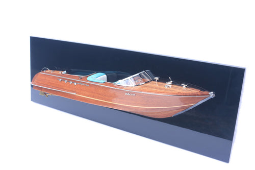 Halbmodell Riva Aquarama (natural hull finished) 100 x 10 x H. 30 cm