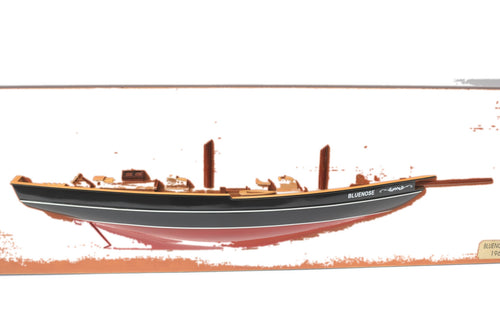 Halbmodell Bluenose II 90 x 10 x H. 30 cm