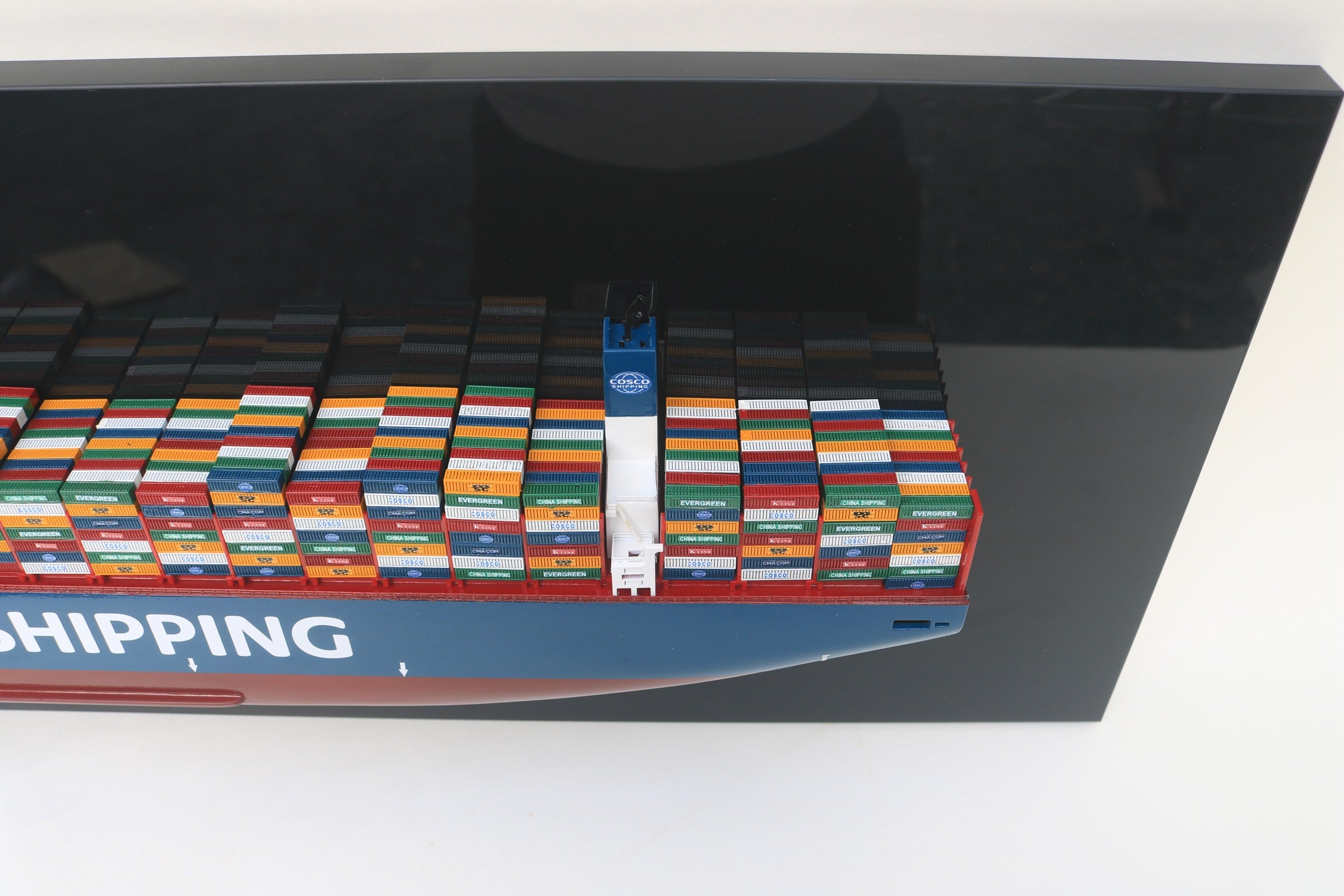 Half-Hull Model Cosco Ship 100 x 8 x H. 30 cm