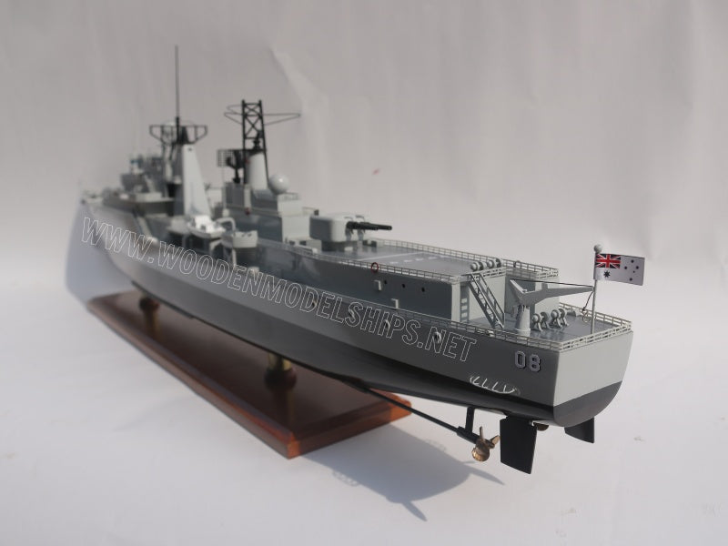 Modell-Kriegsschiff HMAS Vendetta (D08) 100 x 11 x H. 34 cm
