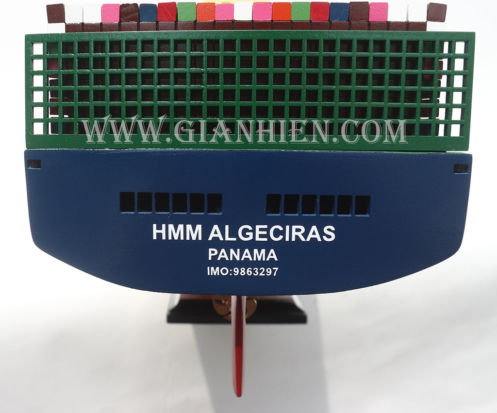 Model Cargo Ship HMM Algeciras 105 x 16 x H. 29 cm