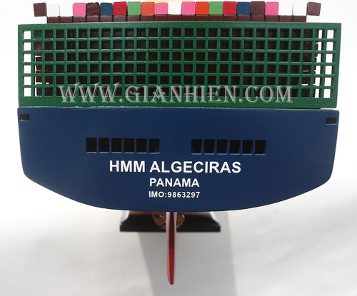 Model Cargo Ship HMM Algeciras 105 x 16 x H. 29 cm