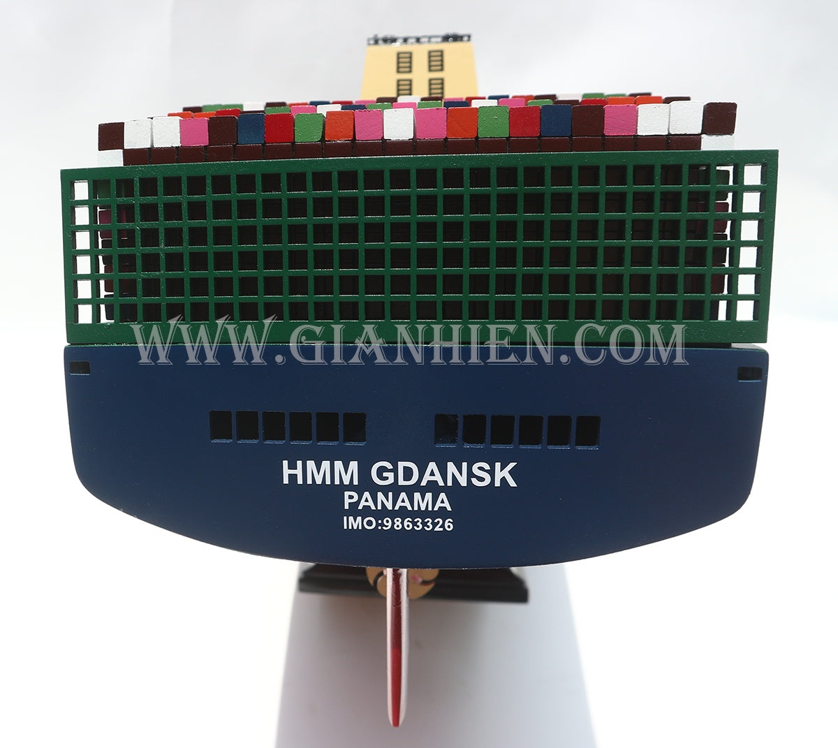 Model Cargo Ship HMM Gdansk 105 x 16 x H. 29 cm