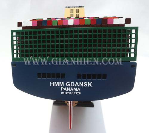 Model Cargo Ship HMM Gdansk 105 x 16 x H. 29 cm