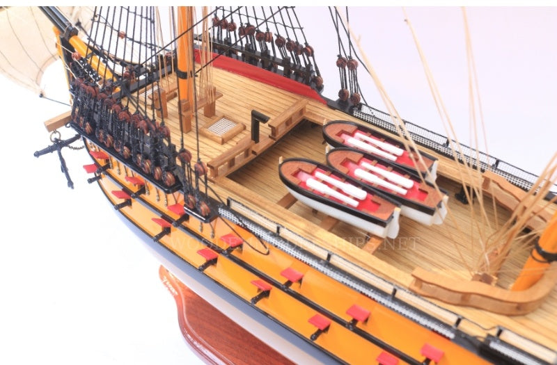 Modellsegelschiff HMS Agamemnon 74 x 19 x H. 74 cm