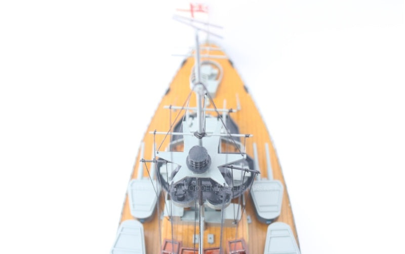 Model Warship HMS Rodney 101 x 16 x H. 33 cm